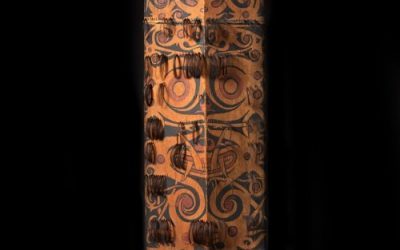 000395 Borneo, East Kalimantan, Kenyah-Kayan, Dayak, shield