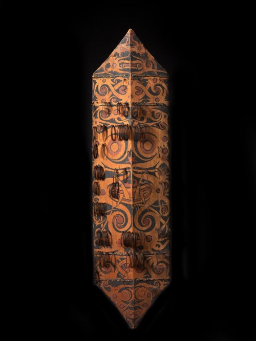 000395 Borneo, East Kalimantan, Kenyah-Kayan, Dayak, shield