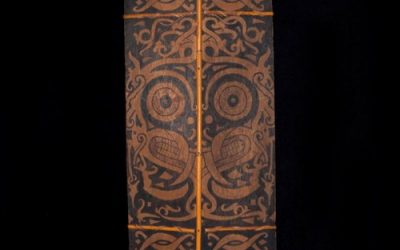 000396 Borneo, East Kalimantan, Kenyah Kayan, Dayak, shield