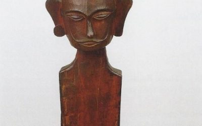 000401 Sumatra, Nias, Central, anthropomorphic plank figure