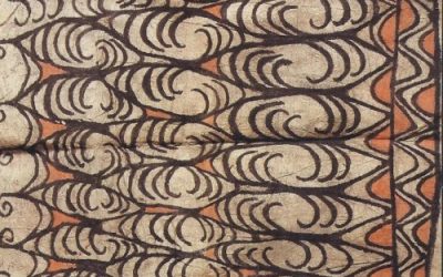 000412 Papua, Lake Sentani, barkcloth
