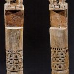 000498 Nusa Tenggara, Flores, pair of ancestor figures