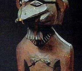 000548 Sumatra, Nias, Central, ancestor figure