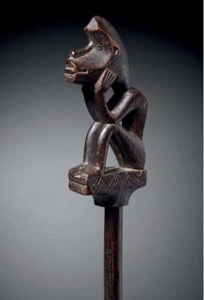 000875 Borneo, Sarawak, Iban Dayak, hunting stick- charm