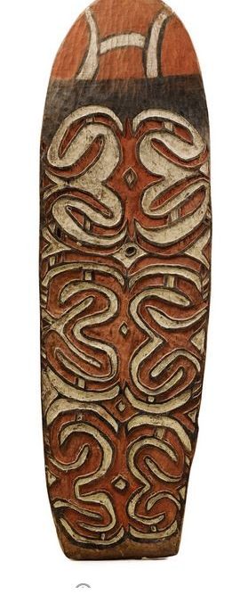 000926 Papua, Asmat, Cicak, war shield