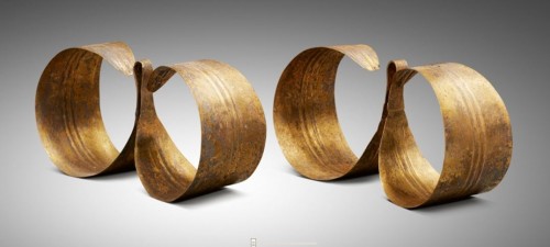 000950 Sumatra, Nias, pair of ear ornaments