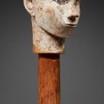 000958 Sulawesi, Toraja, head of a funerary figure