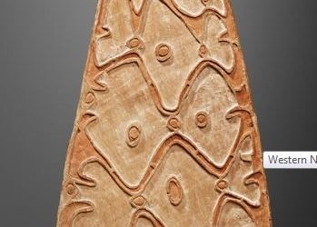 000977 Papua Barat, Asmat, war shield