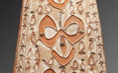000978 Papua Barat, NW Asmat, war shield