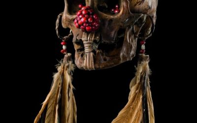 000195  Papua Barat, Asmat, ceremonial ancestor skull