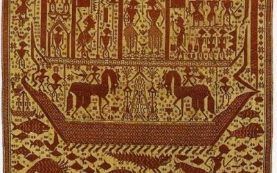000492 Sumatra, Lampung, Paminggir, ceremonial cloth