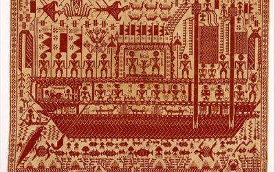 000531 Sumatra, Lampung, Lampung Bay, ceremonial cloth