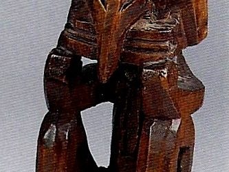 000619 Papua Barat, Teluk Cenderawasih, ancestor figure