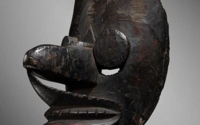 000921 Borneo, East Kalimantan, Dayak, Bahau, face mask