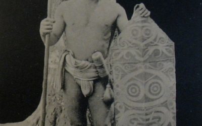 001011 Borneo, East Kalimantan, Dayak, Apo Kayan, warrior