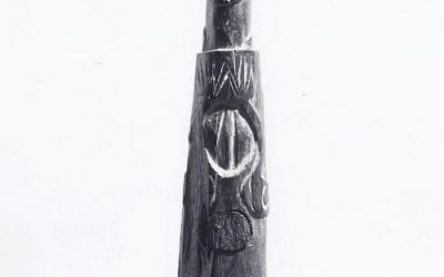 001074 Papua, Sentani Lake, ritual implement