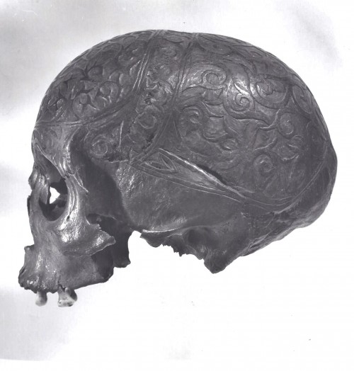 001077 Borneo, East Kalimantan, Dayak trophy skull