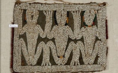 001078 Borneo, Kenyah Dayak, baby carrier ornamental panel