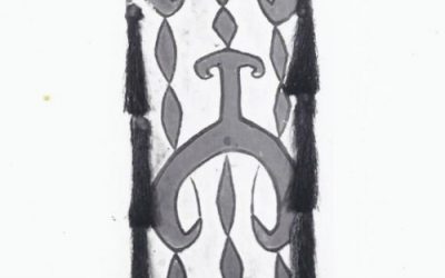 001116 Papua, Asmat, Casuarina Coast war shield