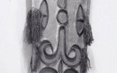 001121 Papua, Central Asmat, war shield