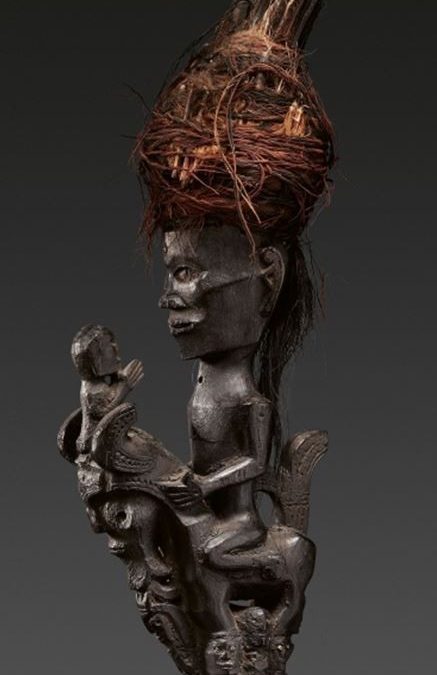 000895 Sumatra, Batak, Karo, staff finial