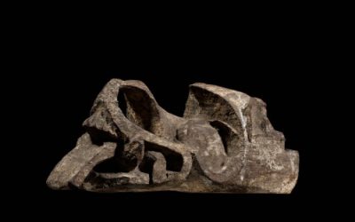 001144 Borneo, East Kalimantan, Kenyah-Kayan Dayak, architectural fragment
