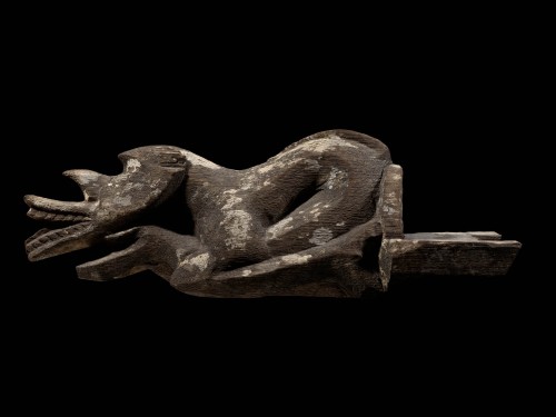 001145 Borneo, Kenyah-Kayan Dayak, architectural fragment