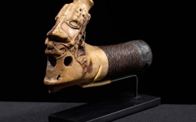 001155 Borneo, East Kalimantan, Bahau-Modang Dayak, sword handle