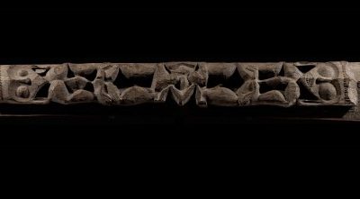 001182 Borneo, East Kalimantan, Dayak, Bahau coffin lid