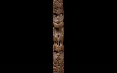 001186 Borneo, East Kalimantan, Bahau Dayak, tool handle