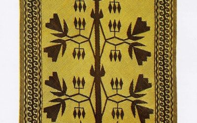 001219 Borneo, Central Kalimantan, Murung River, Ngaju Dayak, ceremonial mat