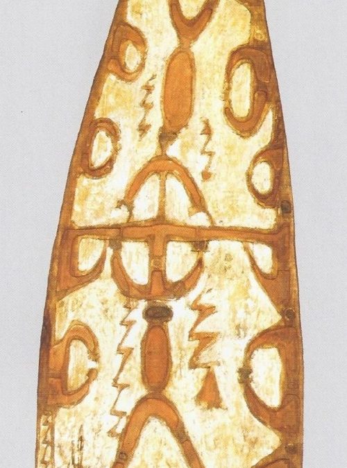 000571 Papua, Northwest Asmat, war shield