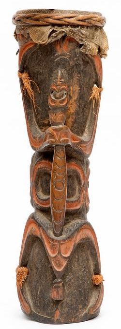 000844 Papua, Asmat, drum