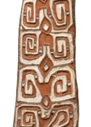 000935 Papua, Northeast Asmat, Brazza war shield