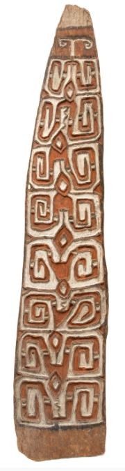 000935 Papua, Northeast Asmat, Brazza war shield