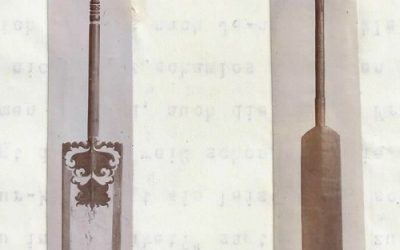 001243 Borneo, North, two Dayak ceremonial oars