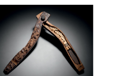 001265 Borneo, East Kalimantan, Bahau Dayak, knife and case