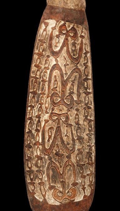 001271 Papua, Northwest Asmat, war shield