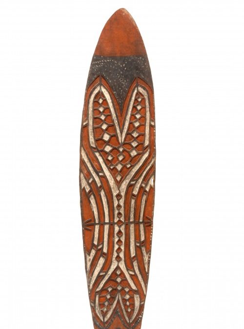 001300 Papua, Asmat, Citak, war shield
