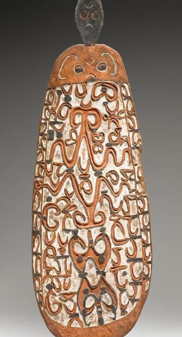 001330 Papua, NW Asmat, war shield