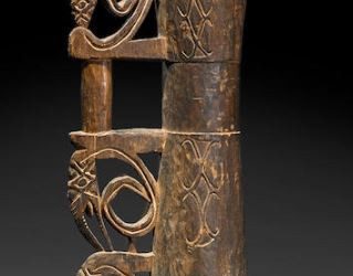 001341 Papua, Asmat, drum