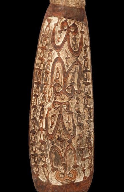 001344 Papua, NW Asmat, war shield
