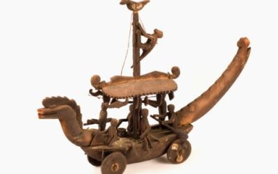 001357 Borneo, Dayak, South Kalimantan, soul ship