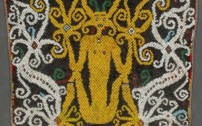 001389 Borneo, Kalimantan-Sarawak, Kayan Dayak, beaded panel