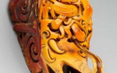 001387 Borneo, Kalimantan, Kenyah-Kayan Dayak, horn ear pendant