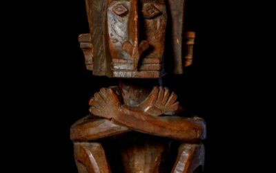 001413 Papua, Cenderawasih Bay, ancestor figure