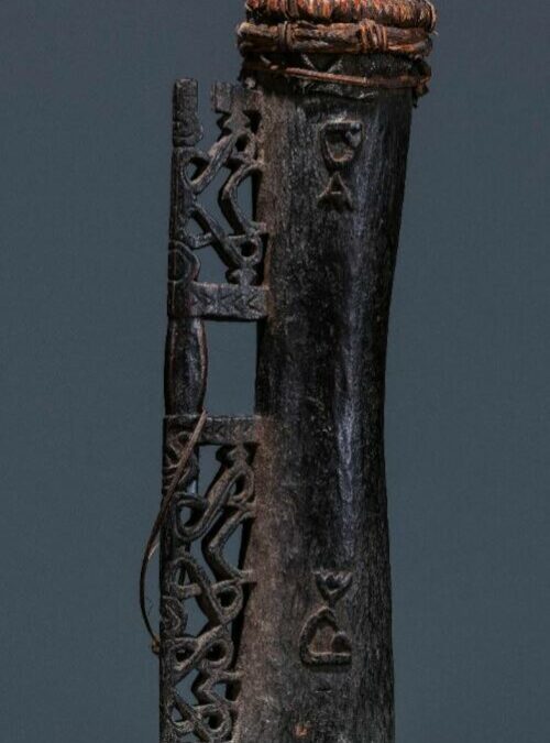 001494 Papua, Asmat, drum