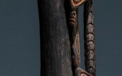 001435 Papua, Asmat, drum