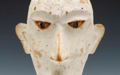 001404 Borneo, Sarawak, Iban Dayak, face mask