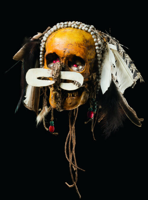 000179 Papua, Asmat, ancestor skull